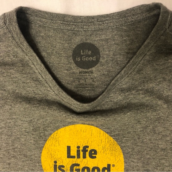 T-shirt Life Is Good Manches Longues Homme Randonnée Montagne Vista - 2XL Neuf